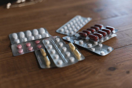 Several packs of pills