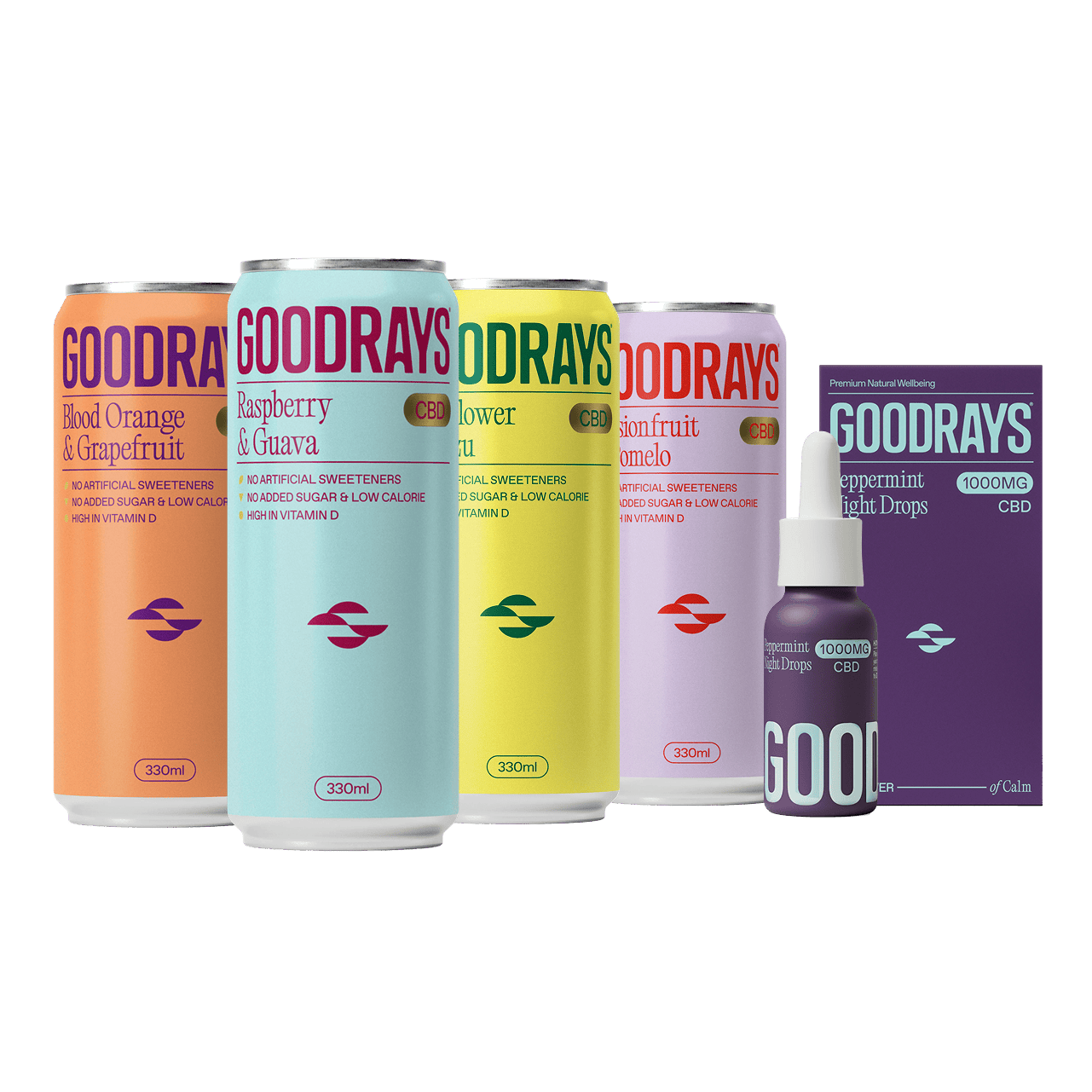 CBD Drinks and Night Drops Bundle – Goodrays